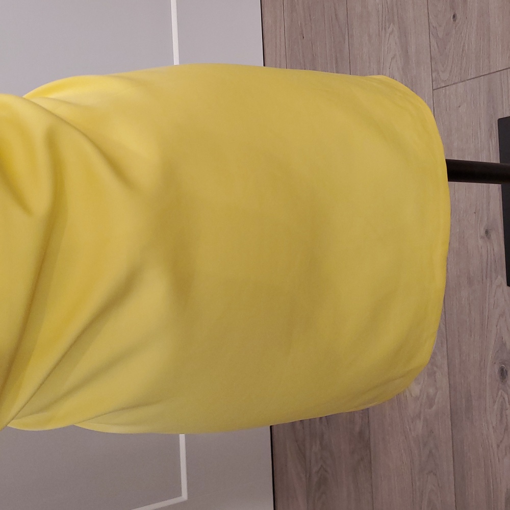 DO+BE Vibrant Yellow Strapless Dress With A Flower Accent Size L new with tags - Picture 5 of 9